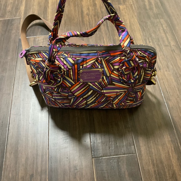 Marc By Marc Jacobs Handbags - Marc By Marc Jacobs Quilted Multicolor Belted Padded Laptop Bag Gold Hardware